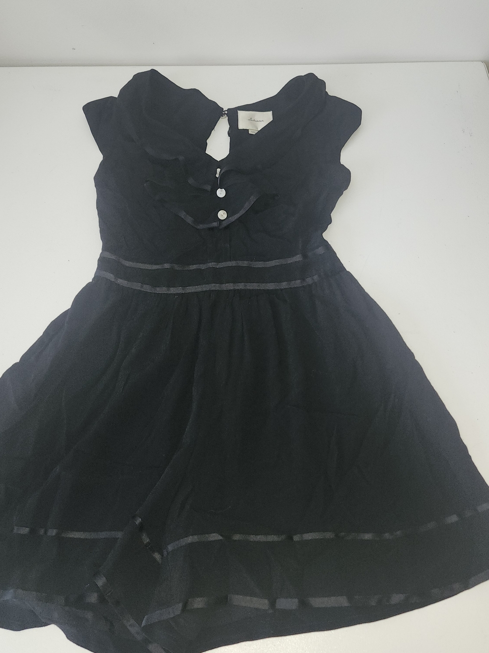 elevenses Black Ruffle-Front Jumpsuit Romper